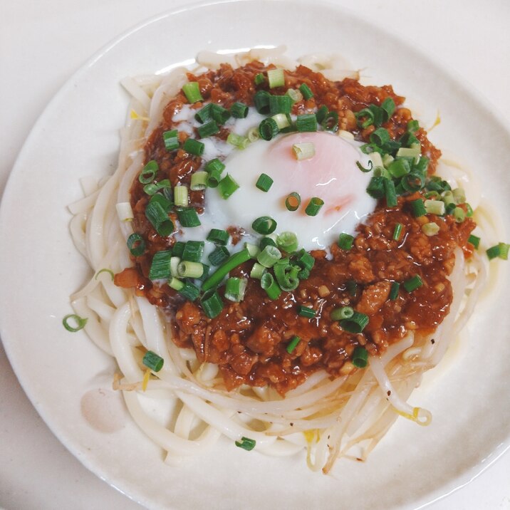 節約！かさましジャージャーうどん